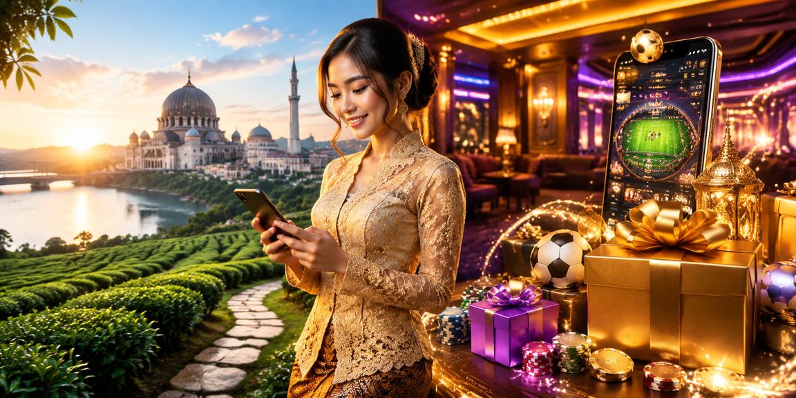 Pengguna wanita berbusana kebaya di Putrajaya menggunakan platform 170 dengan bertanggungjawab melalui telefon pintar